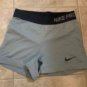 gray nike pros